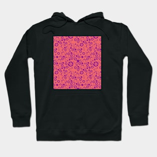 Pink & Purple Floral Pattern Hoodie